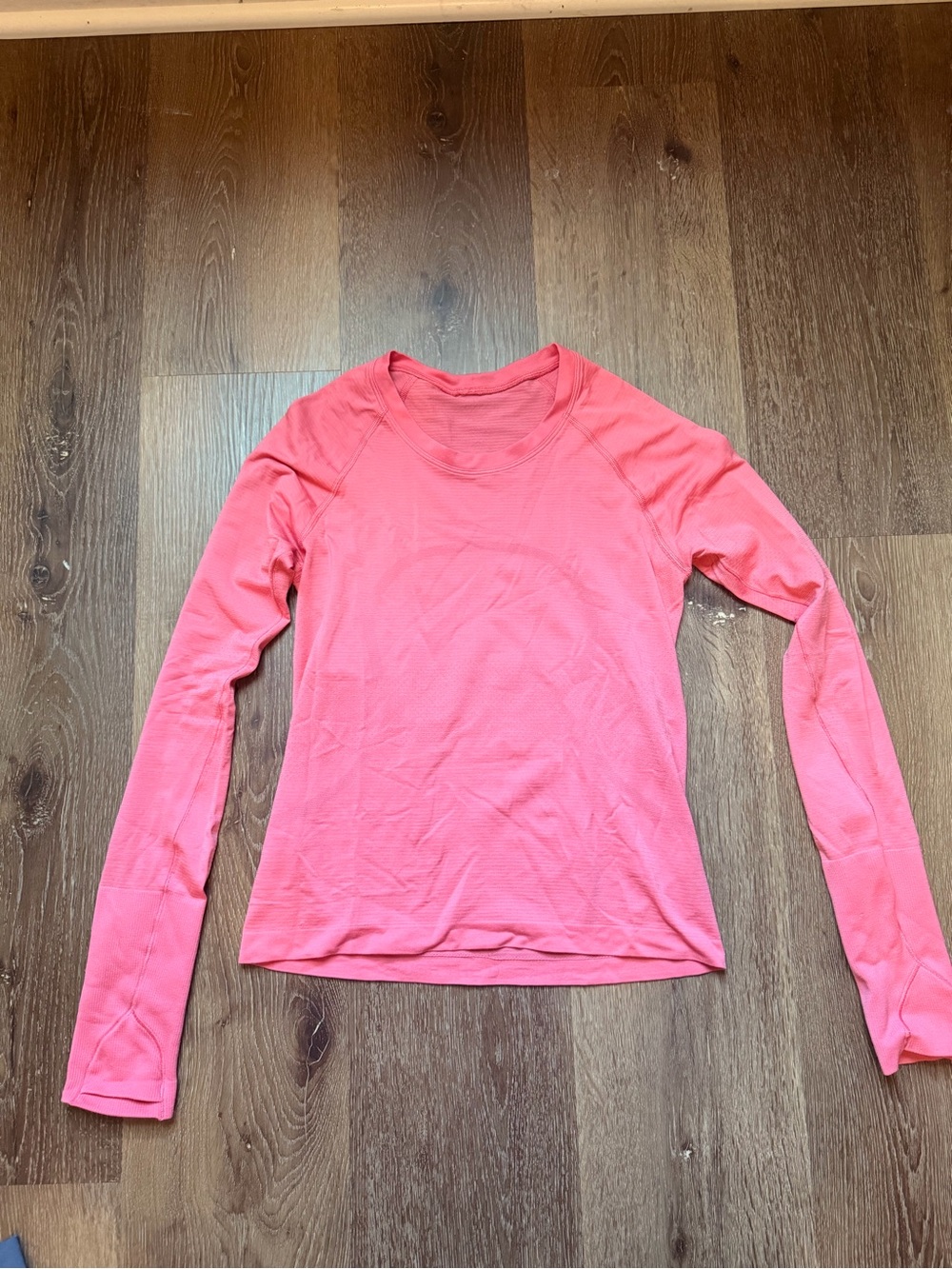 lululemon athletica Coral Pink Long Sleeve Athletic Top